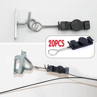 20pcs Fiber optic clamp S Type Stainless Steel Clamp fiber optic Aerial drop wire clamp Fiber cable 