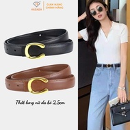 HADADA cowhide women's belt, 2.5cm version, youthful, modern style DV470