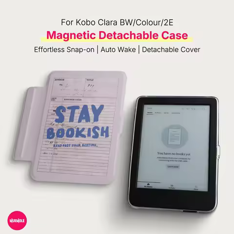 Murmole Magnetic Detachable Case for Kobo Clara BW Clara 2E Clara Colour 6 Inch Auto Sleep Wake Libr