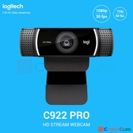 Logitech C922 Pro Stream Webcam ( กล้องเว็บแคม ) - Full HD Video Streaming /Stereo Mic /78 องศา /H.2
