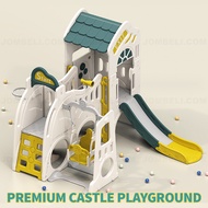 Kindergarten Kid PREMIUM CASTLE PLAYGROUND playhouse Swing slide Gelongor Buaian Rumah Permainan