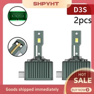 BU🦺🔩🔧 หลอดไฟหน้ารถยนต์แบบ D1S D3S 12000LM หลอดไฟ LED สำหรับ D4S D8S D2S ไฟหน้ารถยนต์หลอดไฟอัตโนมัติ6