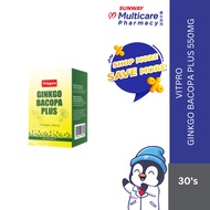 Vitpro Ginkgo Bacopa Plus 550mg 30's