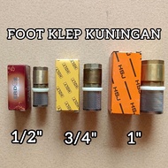 BRASS FOOT VALVE 1/2 INCH, 3/4 INCH AND 1 INCH / BRASS FOOT VALVE TUSEN VALVE