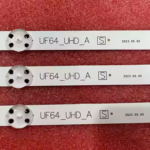 3pcs 8LED LED backlight strip for UF64_UHD_A HC430DGN-SLNX1 43UF6409 43UF6400 43UF640V 43UF6407 43UH