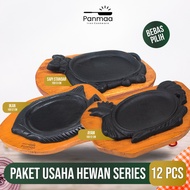 PANMAA Package One Dozen Animal Steak Hotplate Business Series 12 Pcs