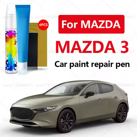 Car Paint Repair Pen For 2003-2025 Mazda 3 Paint Scratch Repair Accessories 4PCS White 47A A4D 25D G