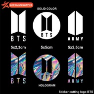 Cutting BTS ARMY logo stickers, car window stickers, car Body stickers, BTS ARMY stickers