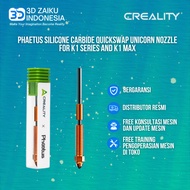 Creality K1 Series and K1 MAX Phaetus Silicone Carbide Quickswap Unicorn Nozzle