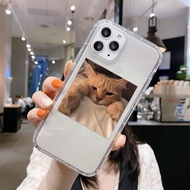 🔥🔥Cat and Dog คู่รัก ซิลิโคนนิ่ม ใส กันกระแทก เรียบง่าย หรูหรา For iPhone 15 Pro Max  เคส 11 13 12 14 15 Pro Max X XS Max XR 6 6s 7 8 Plus 12 13 Mini SE 2020 2022 เคสโทรศัพท์มือถือ case