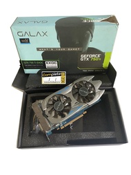 Used/โปรโมชั่น/Galax/Geforce/GTX750Ti/2GB/DDR5/128bit/ต่อไฟเพิ่ม6พิน/มีกล่องเดิม