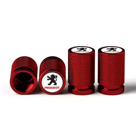 4pcs Car Wheel Tire Valve Caps Stem Covers for Peugeot 306 307 308 2008 3008 4008 508 406 407 408 20