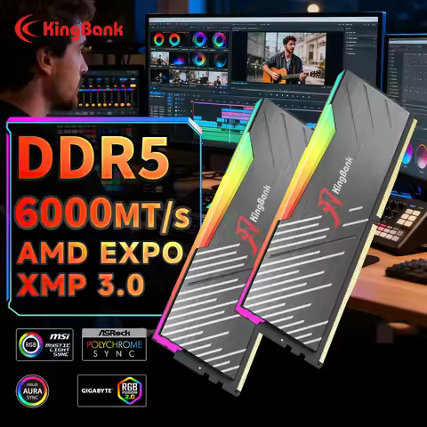 KingBank SOARBLADE KRRB DDR5 RGB SERIES K5.01.FLA5ED9401 32GB (16GBx2) 6000MHz memory CL28 Hynix A d