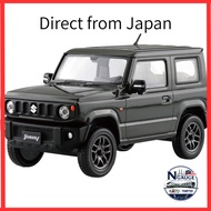 AOSHIMA 1/32 Rakupla Snap Kit No.09-JG Suzuki JB64 Jimny Jungle Green Pre-painted Plastic Model (Aut