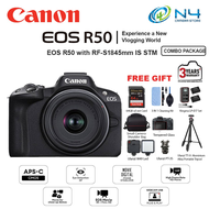 Canon EOS R50 with RF-S 18-45mm f4.5-6.3 IS STM Lens Mirrorless Digital Camera (ORIGINAL CANON MALAY