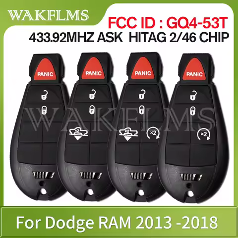 GQ4-53T Fobik Remote key For Dodge Ram 2013 2014 2015 2016 2017 2018 434Mhz 46 CHIP 56046953 AC/AE/A