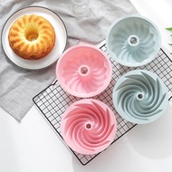 M1001 6inch Chiffon Cake Mold Spiral Shaped Silicone Baking Form Tray Dessert Mould Nonstick Baking Dish Cake Decorating