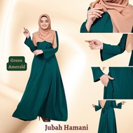 Jubah Plain Hamani.  Jubah Cantik. Jubah Muslimah, Jubah Fashion. Ready Stock.