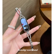 For xiaomi/mi band 10 nfc/Ceramic/mi band 9/band 8饰品手镯款女式表带
