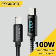 Type C To USB C Cable 100W iPhone PD Fast Lightning Charging Charger Wire Cord iPad Macbook samsung