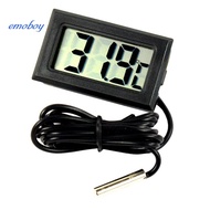 EMOBOY Indoor Outdoor Fridge LCD Digital Thermometer Probe Sensor Temperature Meter