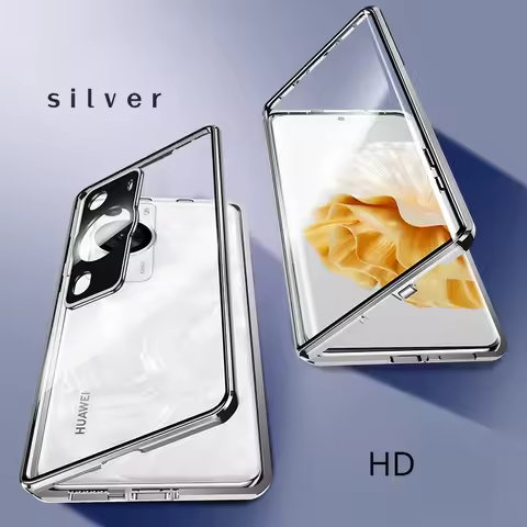 360 Double-sided Glass Phone Case for Huawei P60 P60Pro 60Art Metal Magnetic Lens Protector Cover Fo