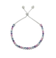 純銀八心八箭鋯石單排手鍊 - 夢精靈