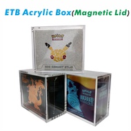 ETB & Booster Pokemon Clear Plastic Box | YU-GI-OH Acrylic Display Case(Magnetic Lid) | Trainer Box 
