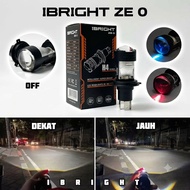 IBRIGHT ZE-O / ZE-5 PRO H4 Projector Blue Lens DEVIL Eye Full Aluminum LED Headlight Cooling Fan
