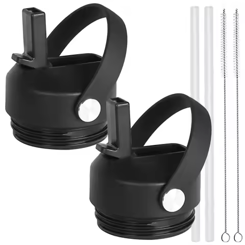 Straw lid for Yeti Water Bottle 18 26 36 64 oz, Replacement Cap Straw Cap for RTIC and Yeti Bottle, 