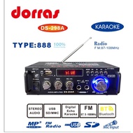 Dorras DS-298BT (Bluetooth) Stereo Karaoke Amplifier + Mp3 player + FM