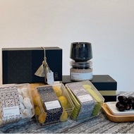 Pre-Order-Raya-Gift set-Fitted box-Cookies-Pandan-Dates-Snow white-Medjool dates-Ceramic mug-Pastry-Hari Raya