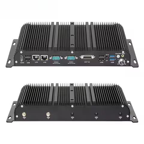 12V 24V 36V Embedded Robust Fanless Industrial Computer Core I5 1135G7 I7 1195G7 N100 J4125 RS232 RS