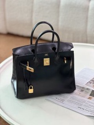 Hermes Birkin 30 黑金 box皮