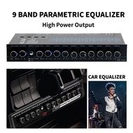 Car Pre Amp 9 Band Parametric Equalizer Car Audio EQ Tuning Crossover Amplifier DC 12V Amp With Subw