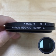 ND2 to ND32 Variable ND Lens Filter 1-5 Stops for 52mm Camera Lenses