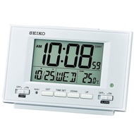 SEIKO Constant Light LCD Desk &amp; Alarm Clock QHL075W