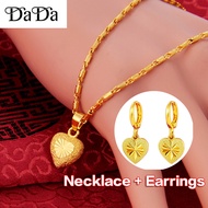 100% Original 916 Korean Gold Original Bangkok Necklace Womens Peach Heart Pendant Buy 1 Get 1 Free 