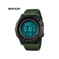 [100% Original] Sanda 372 Digital Sports Watches Unisex Mens/womens Watch/Watch for Men/Women/Jam ta