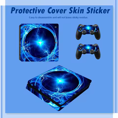 Skin Sticker for PS4 Slim Decal for Sony Playstation 4 Slim Console Controller