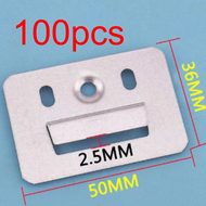 100PCS/pack Wall Cladding Clip for WPC Wall Cladding Steel Stainless Steel metal clip  PVC Wall Pane