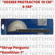 10 CM DEGREE ARC 0-180/ 10CM STAINLESS STEEL DEGREE PROTRACTOR/