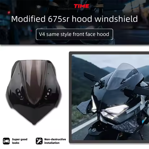 FOR CFMOTO 675SR 675SS Modified one-piece racing fairing for Ducati V4 style Fairing windscreen non-