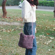 紫藤花編織包 /麻繩編織 / 斜背包 / 編織包