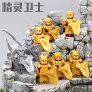Compatible Minifigures Medieval Hobbit Elf Guards Knights Dwarf Warriors Hobbit Building Blocks Mini