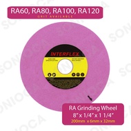 [Ready Stock] 8" x ¼" (200mm x 6mm) Precision Surface Bench Grinding Wheel Pink Bench Grinder Wheels