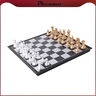 [Phenovo] Magnetic Chess Set,  Chess Set Chess Checkers  Folding Chess Board for Adults
