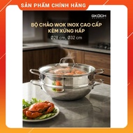 WOK PAN WITH STEAMER GKÖCH 28cm - 32cm