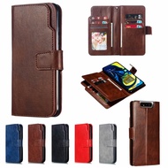 Casing for Samsung Galaxy M22 M32 A71 A32 5G A42 A51 A11 A22 A80 A31 A30s A50s A50 Flip Case Leather Cover Fold Wallet With 9 Card Slots Holder Pocket Soft Silicone TPU Bumper Shell Stand Mobile Phone Covers Cases Casing