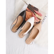 Kimi Footwear Anya Slingback Pointed Mules Flat Shoes